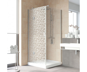 Душевой уголок Vegas Glass AFP-Fis Lux, 120 x 120 x 199.5 см, профиль глянцевый хром, стекло фея
