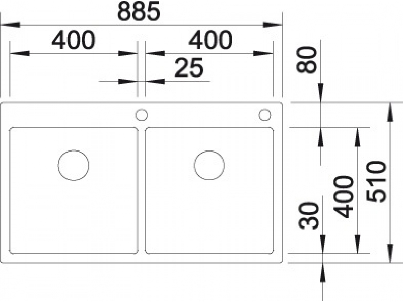 Купить Мойка Blanco Claron 400/400-IF/A 514206