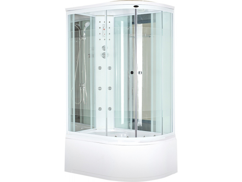 Купить Душевая кабина Niagara NG-710S L/R, асимметричная, с баней, 120 x 80 см