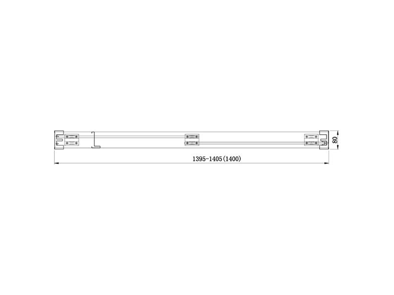 Купить Душевая дверь Aquanet Delta NPD6122 140 x 200 см, 00183848, стекло прозрачное