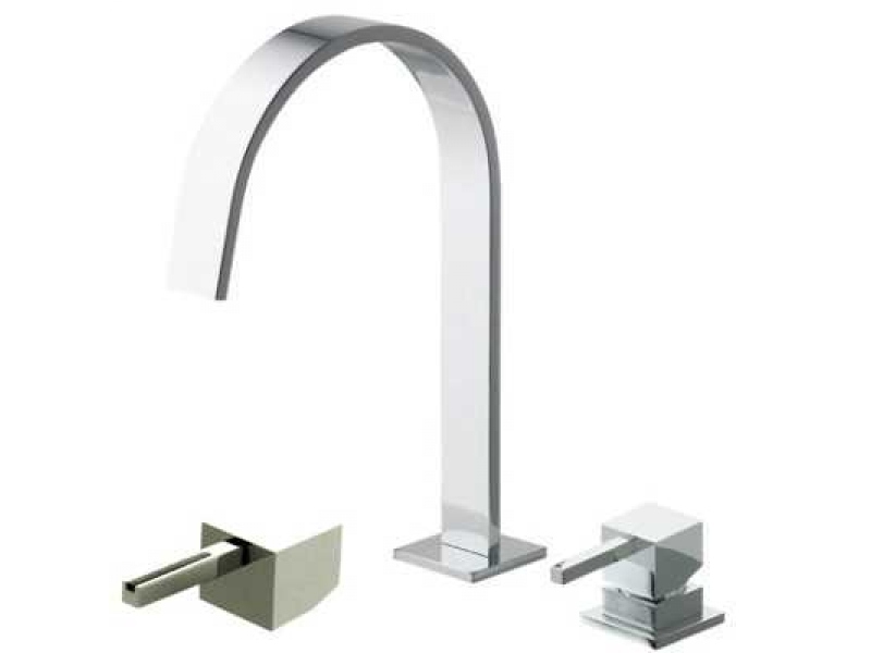 Купить Смеситель Bandini Ice Cube 2 750920PN05LW для раковины, никель/ручка венге