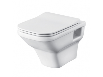 Подвесной унитаз Santek Лайн 1.WH50.1.574 34.5 x 53.5 x 35 см безободковый, Soft Close