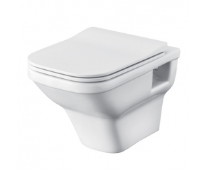 Подвесной унитаз Santek Лайн 1.WH50.1.574 34.5 x 53.5 x 35 см безободковый, Soft Close
