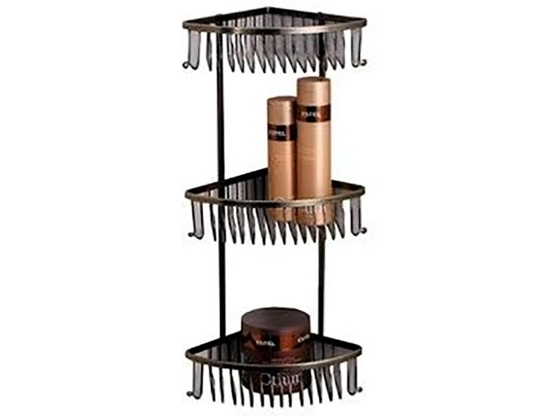 Купить Полка угловая Fixsen FX-858-3 трехэтажная, антик