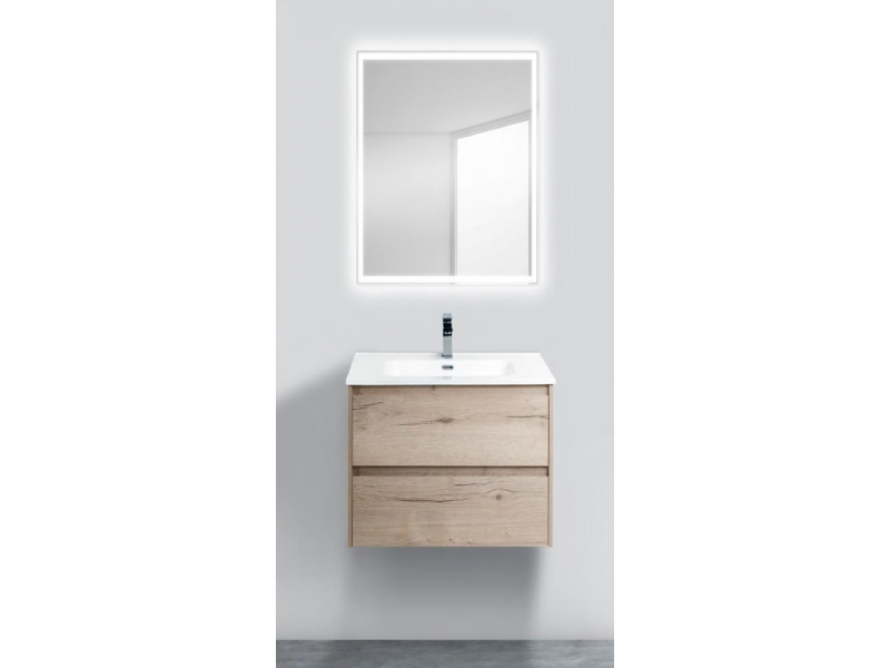 Купить Тумба под раковину BelBagno Kraft, 60 см, Rovere Galifax Bianco, бежевая, KRAFT-600-2C-SO-RGB