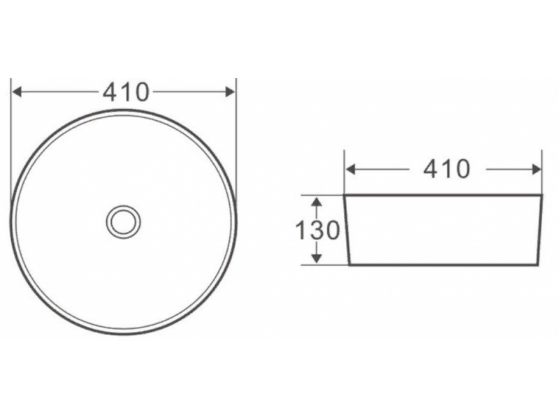 Купить Раковина BelBagno BB1315 накладная 41 х 13 см, белая