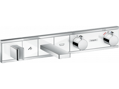 Смеситель Hansgrohe RainSelect для ванны и душа, термостатический, белый/хром, 15359400