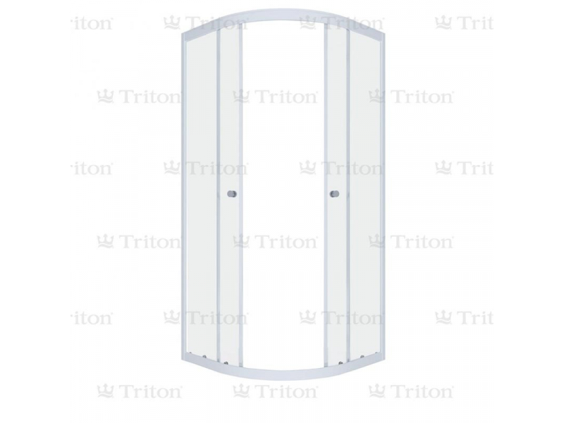 Купить Душевой уголок (ширма) Triton Гидрус 90 x 90 см, четверть круга, стекло лен