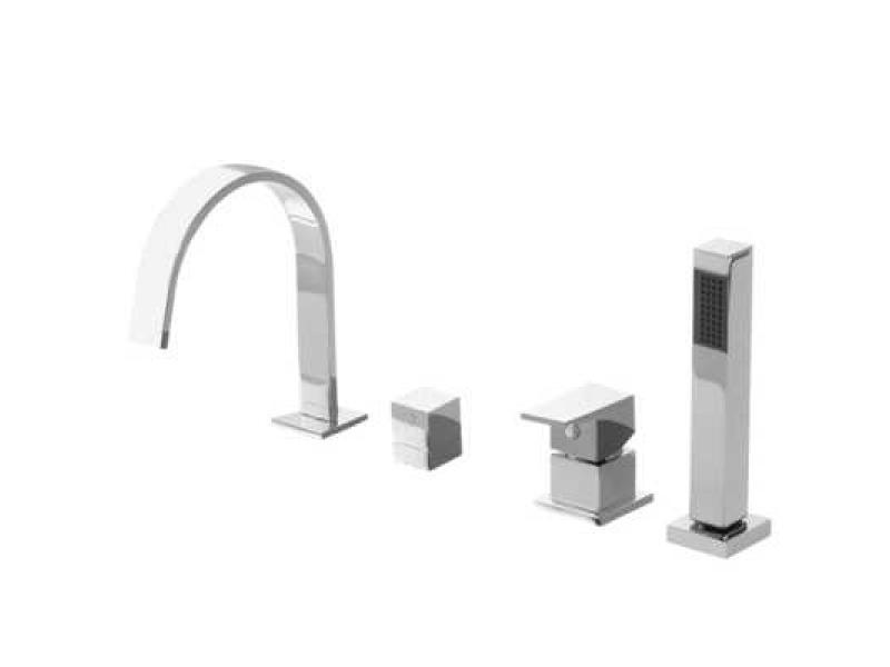 Купить Смеситель Bandini Ice Cube 2 766340SN03 для ванны/душа, Матовый никель/ручка без вставок