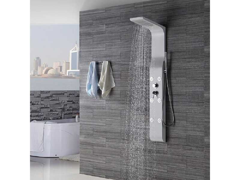 Купить Гидромассажная душевая панель RGW Shower Panels SP-02, 21140102-03, цвет белый