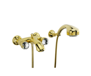 Смеситель Migliore Axo Swarovski 18505 для ванны/душа - золото