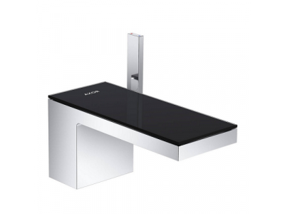 Смеситель для раковины Axor MyEdition 47010600, с донным клапаном, хром/черное стекло