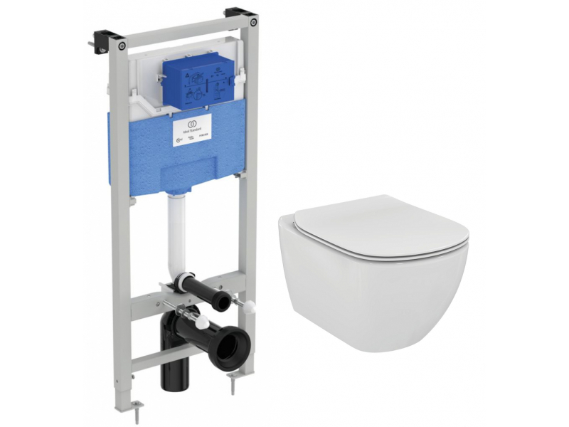 Купить Инсталляция Ideal Standard Prosys с унитазом Tesi AquaBlade, T3868V1, сиденье микролифт, комплект