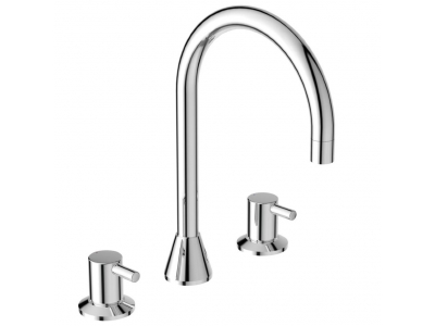 Смеситель Ideal Standard Ceraline для раковины, на 3 отверстия, хром, BC196AA