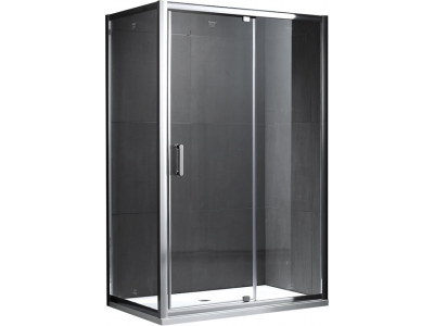 Душевой уголок Gemy Sunny Bay S28131A-A85 (S28191A + A85), 100 х 85 х 190 см, стекло прозрачное