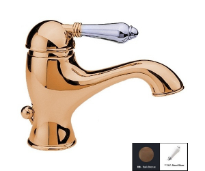 Смеситель Nicolazzi Classico 3402DB76 для ванны и душа, темная бронза, ручки P.M. BLANC