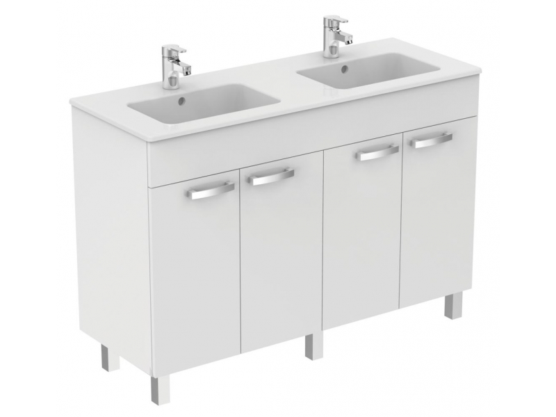 Купить Тумба под раковину Ideal Standard Tempo 120 см, напольная, белый лак глянцевый, E0538WG