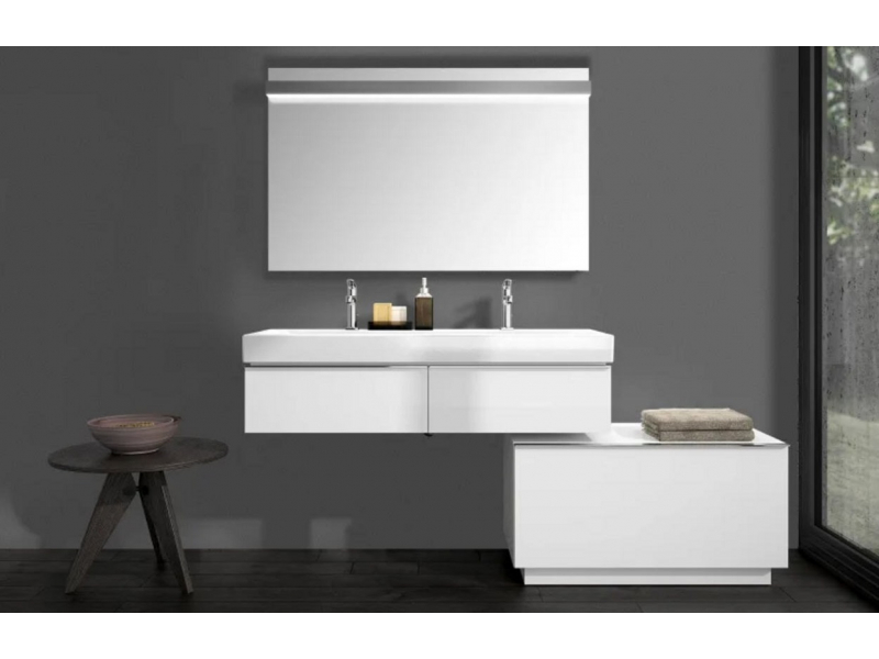 Купить Тумба под раковину Geberit iCon 840277000, 75 см, цвет платиновый