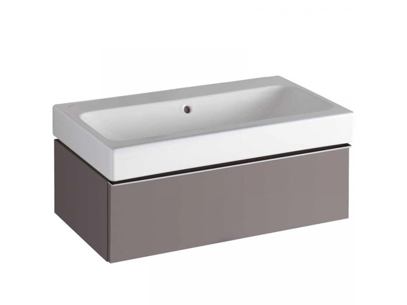 Купить Тумба под раковину Geberit iCon 840277000, 75 см, цвет платиновый
