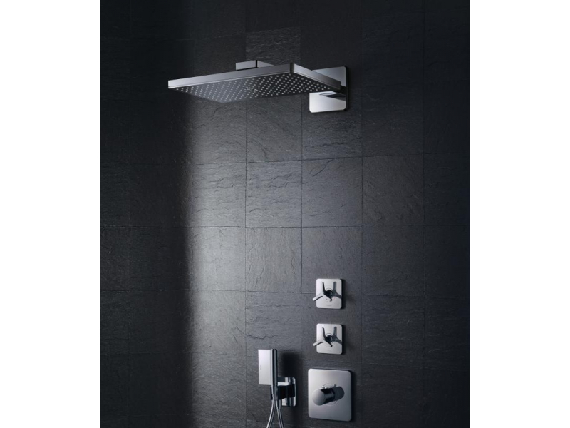 Купить Верхний душ Axor ShowerSolutions 35278000, 46 х 27 см, 1 режим струи, с держателем