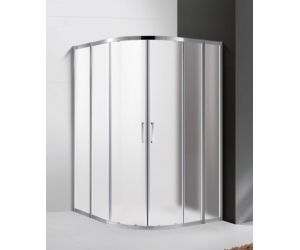 Душевой уголок Cezares Molveno-R-22-100+20-P-Cr, 120 x 120 x 190 см, стекло текстурное Punto, хром