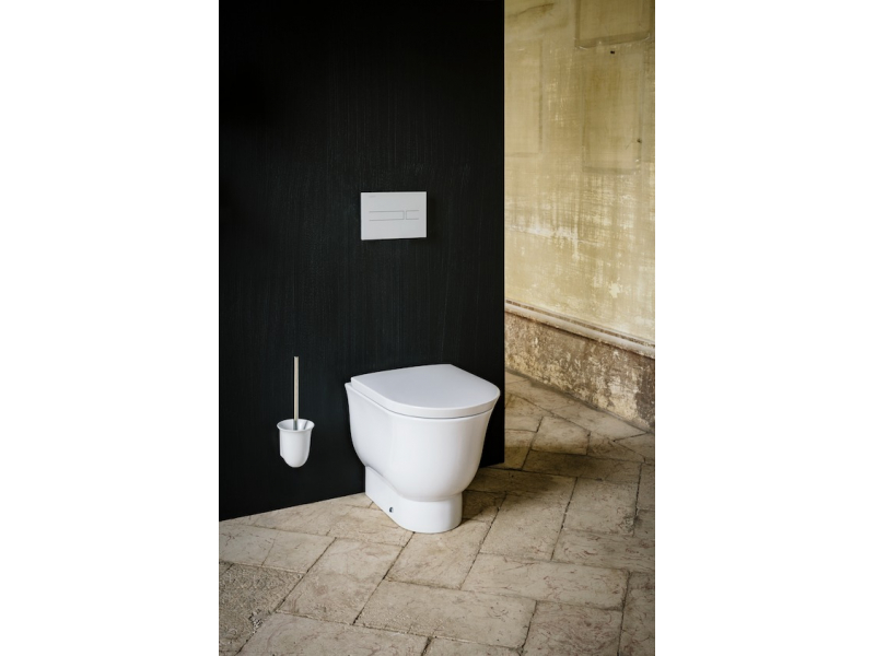 Купить Унитаз Laufen New Classic 8. 2385.1.757.000.1 37 x 53 x 43 см приставной, безободковый, цвет белый матовый