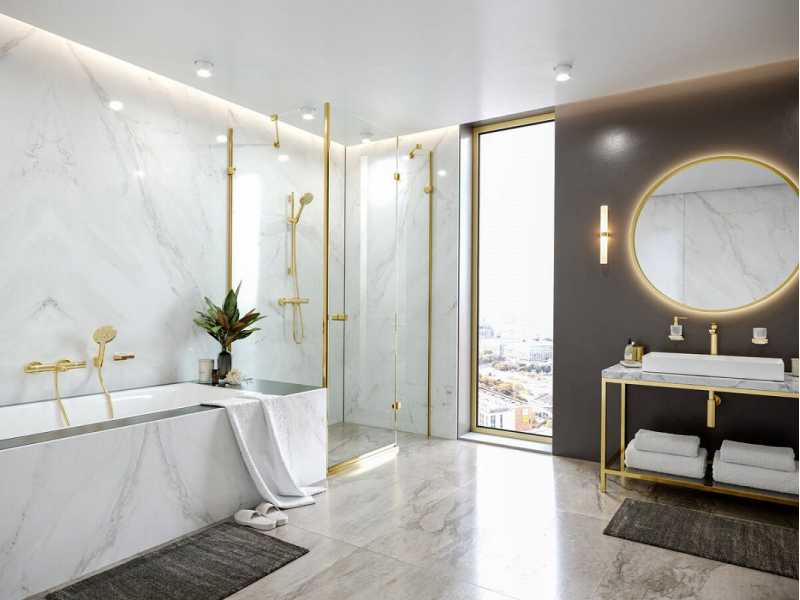 Купить Мыльница Hansgrohe AddStoris, цвет держателя золото полированное, 41746990