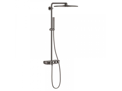 Душевая система с термостатом Grohe Euphoria SmartControl Cube 310 DUO 26508A00, цвет верхнего душа темный графит