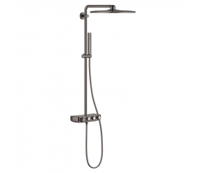 Душевая система с термостатом Grohe Euphoria SmartControl Cube 310 DUO 26508A00, цвет верхнего душа темный графит