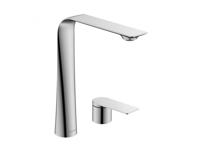 Купить Смеситель Duravit D.1 D11130002010 для раковины высокий, ручка г-образная, хром