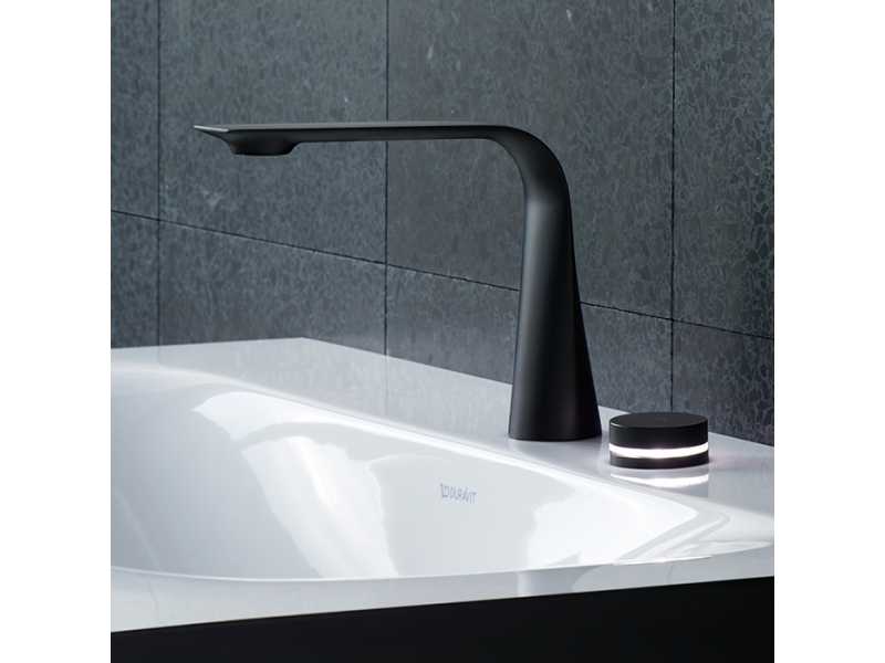 Купить Смеситель Duravit D.1 D11100008046 для раковины, электронный с питанием от сети, черный матовый