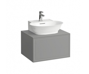 Тумба под раковину Laufen New Classic 57.5 х 45.5 х 34.5 см, 4.0600.3.085.627.1, подвесная, вырез посередине, серый