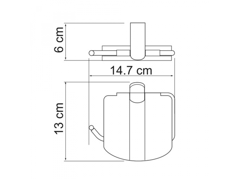 Купить Держатель для туалетной бумаги WasserKRAFT 6825, с крышкой