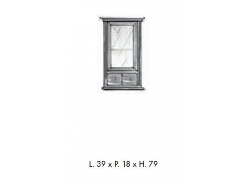 Купить Комплект мебели Labor Legno MILADY Composizione MIL 102, черный с серебром, 105 см