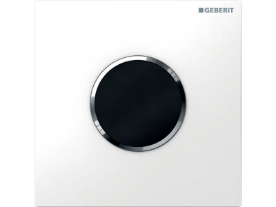 ИК-привод для писсуара Geberit HyTronic Sigma Type 10, панель - белая, кольцо - глянцевый хром, 116.035.KJ.1
