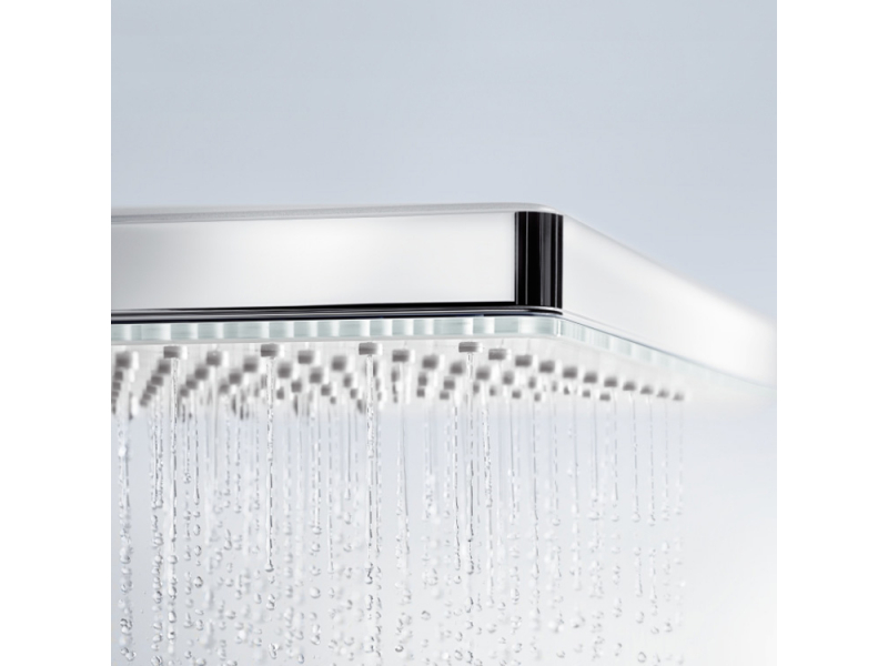 Купить Верхний душ Hansgrohe Rainmaker Select 24013400, 460 x 270 мм, 1 режим струи, с держателем, белый/хром