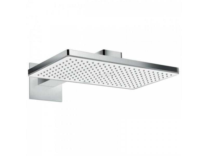 Купить Верхний душ Hansgrohe Rainmaker Select 24013400, 460 x 270 мм, 1 режим струи, с держателем, белый/хром