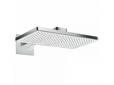 Верхний душ Hansgrohe Rainmaker Select 24013400, 460 x 270 мм, 1 режим струи, с держателем, белый/хром