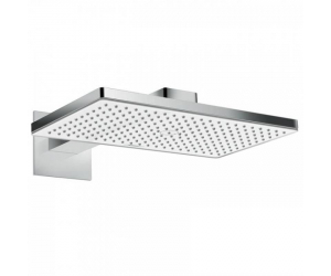 Верхний душ Hansgrohe Rainmaker Select 24013400, 460 x 270 мм, 1 режим струи, с держателем, белый/хром
