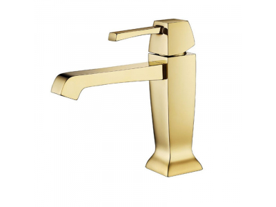 Смеситель для раковины Caprigo Diamante, с донным клапаном, золото, 50-020-oro