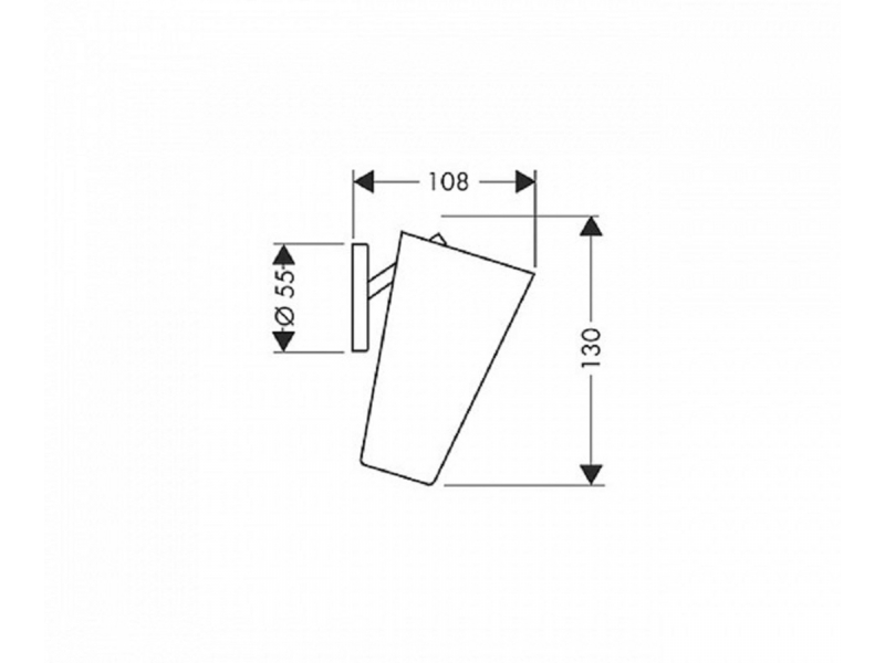 Купить Стакан с держателем AXOR Starck 40834810, сатиновый хром sntx