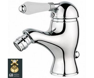 Смеситель Nicolazzi Classico 3403GB76 для биде, гальваническое золото, ручки P.M. BLANC