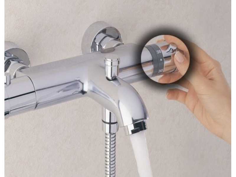Купить Смеситель для ванны и душа Vitra AquaHeat A47015, термостатический