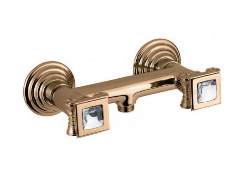 Купить Смеситель Cezares Olimp DS-02-Sw цвет бронза, ручки квадратные Swarovski