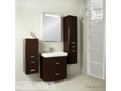 Тумба Акватон Америна 70 Н, 1A169301AM430, темно-коричневая
