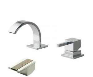 Смеситель Bandini Ice Cube 2 7529200005LT для биде, хром/ручка тик