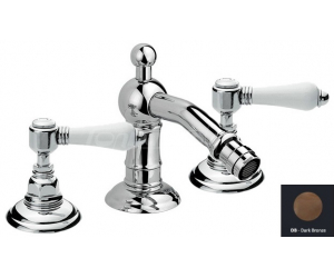 Смеситель Nicolazzi Dames Anglaises 1415DB78 для биде, темная бронза, ручки P. Mont Blanc