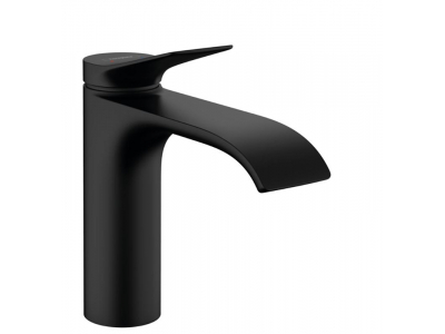 Смеситель для раковины Hansgrohe Vivenis, без донного клапана, черный матовый, 75022670