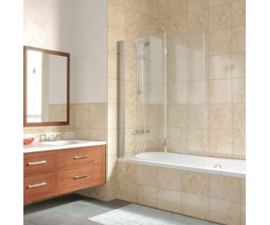 Шторка на ванну Vegas Glass E2V Lux 0120 05 ARTDECO D2, профиль - бронза, стекло – Artdeco D2, 120*150,5 см