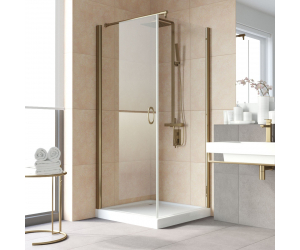 Душевой уголок Vegas Glass EP-Fis Lux, 120 x 80 x 199.5 см, профиль бронза, стекло прозрачное